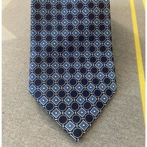 Blue silk tie